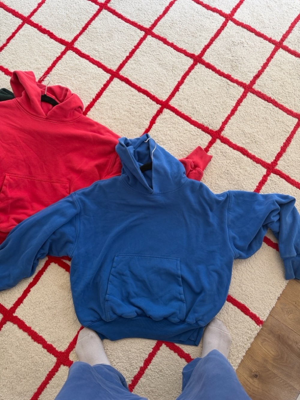 Blue YEEZY YZY Cropped Hoodie